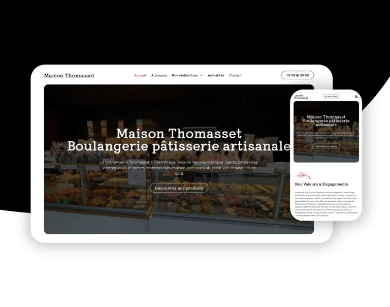 Site WordPress Boulangerie Thomasset L&rsquo;Hermitage