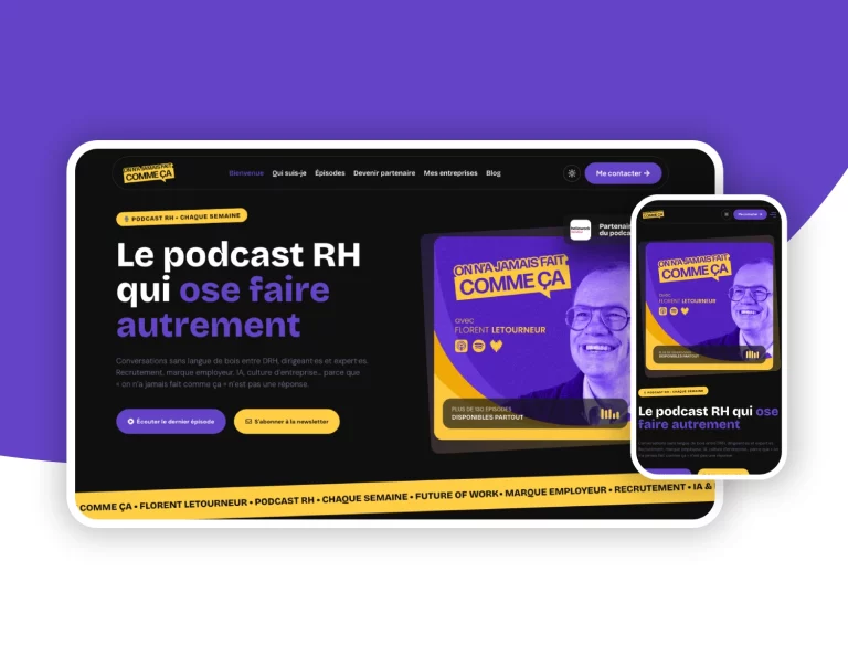Site web du podcast RH « On n&rsquo;a jamais fait comme ça »